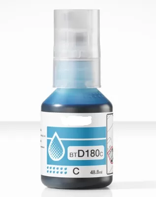 Botella Tinta Brother BTD180C Cian Compatible